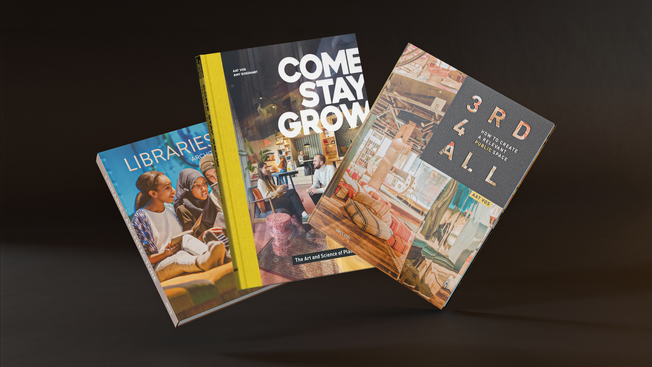 includi books, 3rd4all, come stay grow, books about inclusive design, third places for all